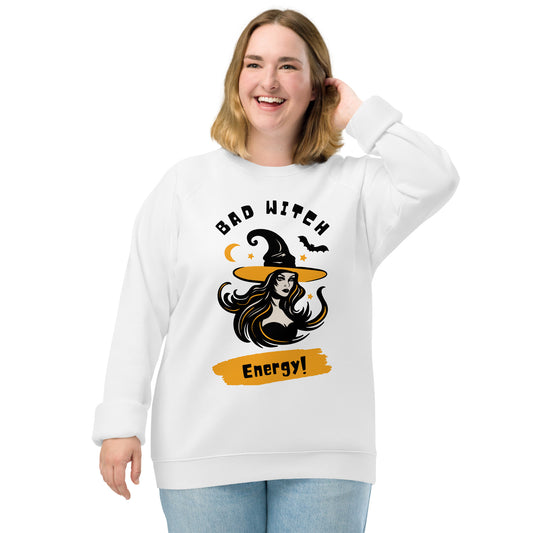 Bad Witch Energy Organic Raglan Sweatshirt